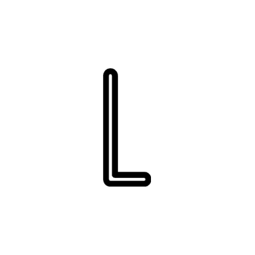 Cursive-L-Symbol-Emoji