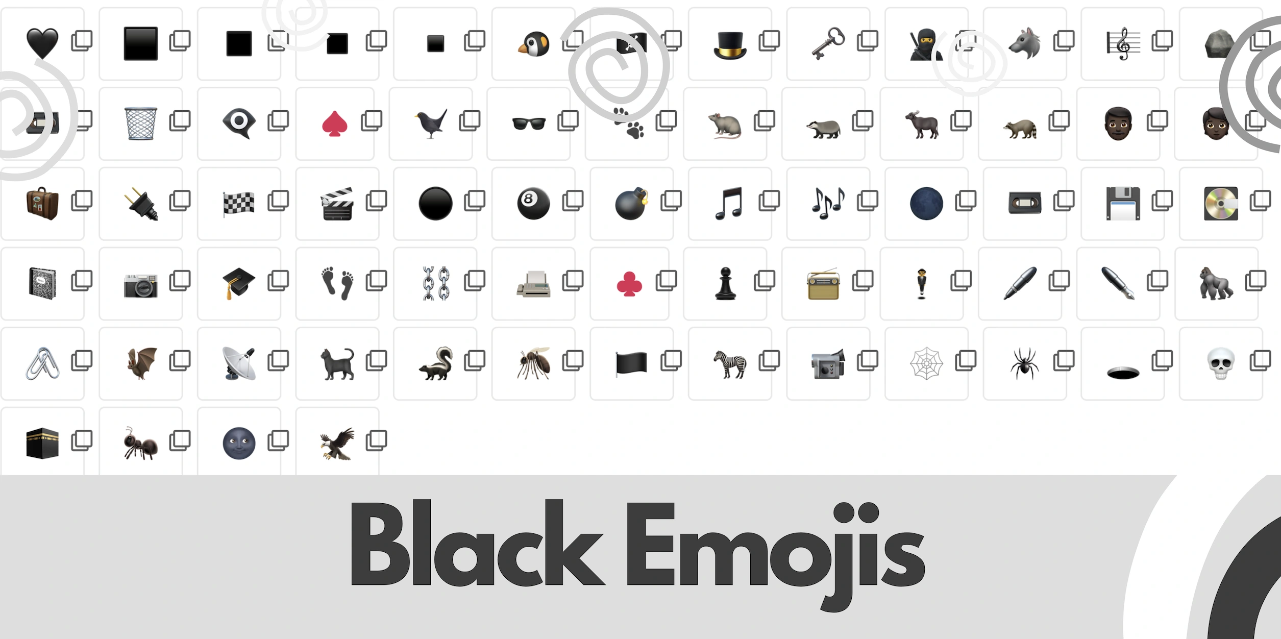 black emoji 