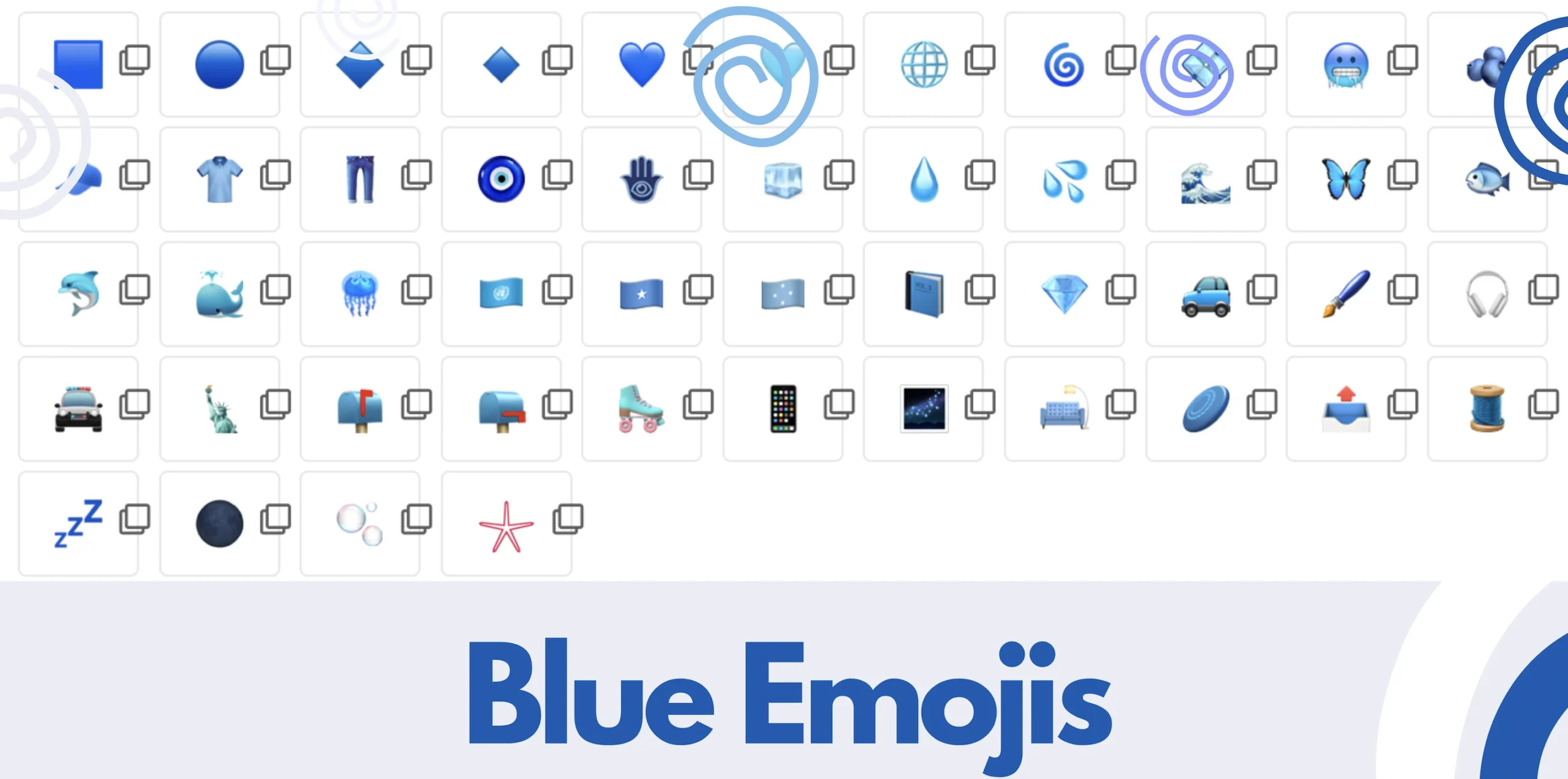 blue emoji