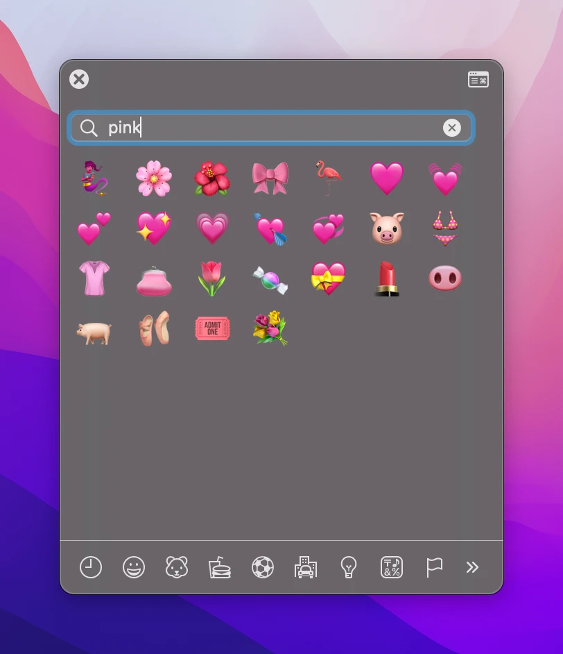 pink emoji 