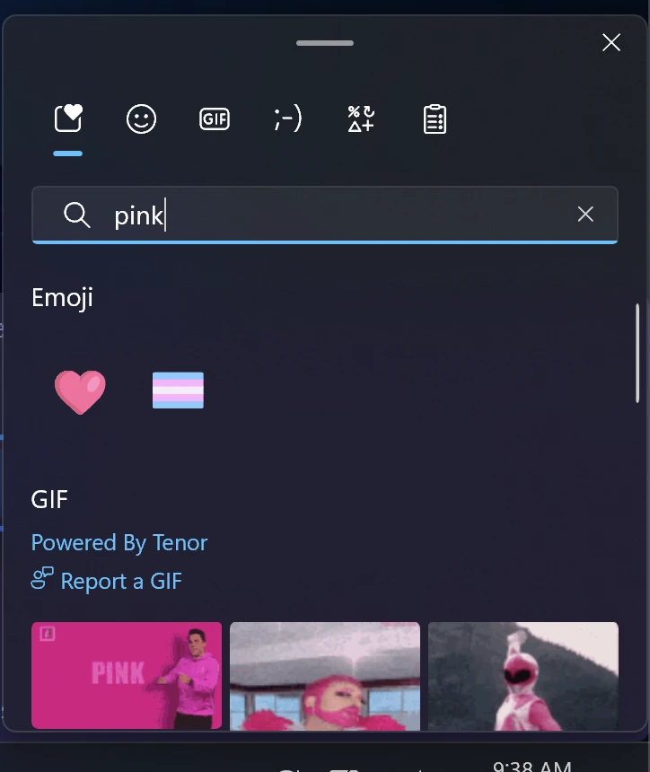 pink emoji