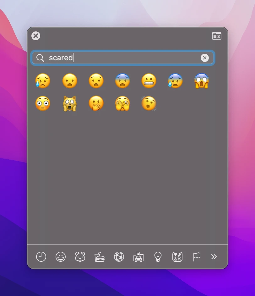 scared emojis