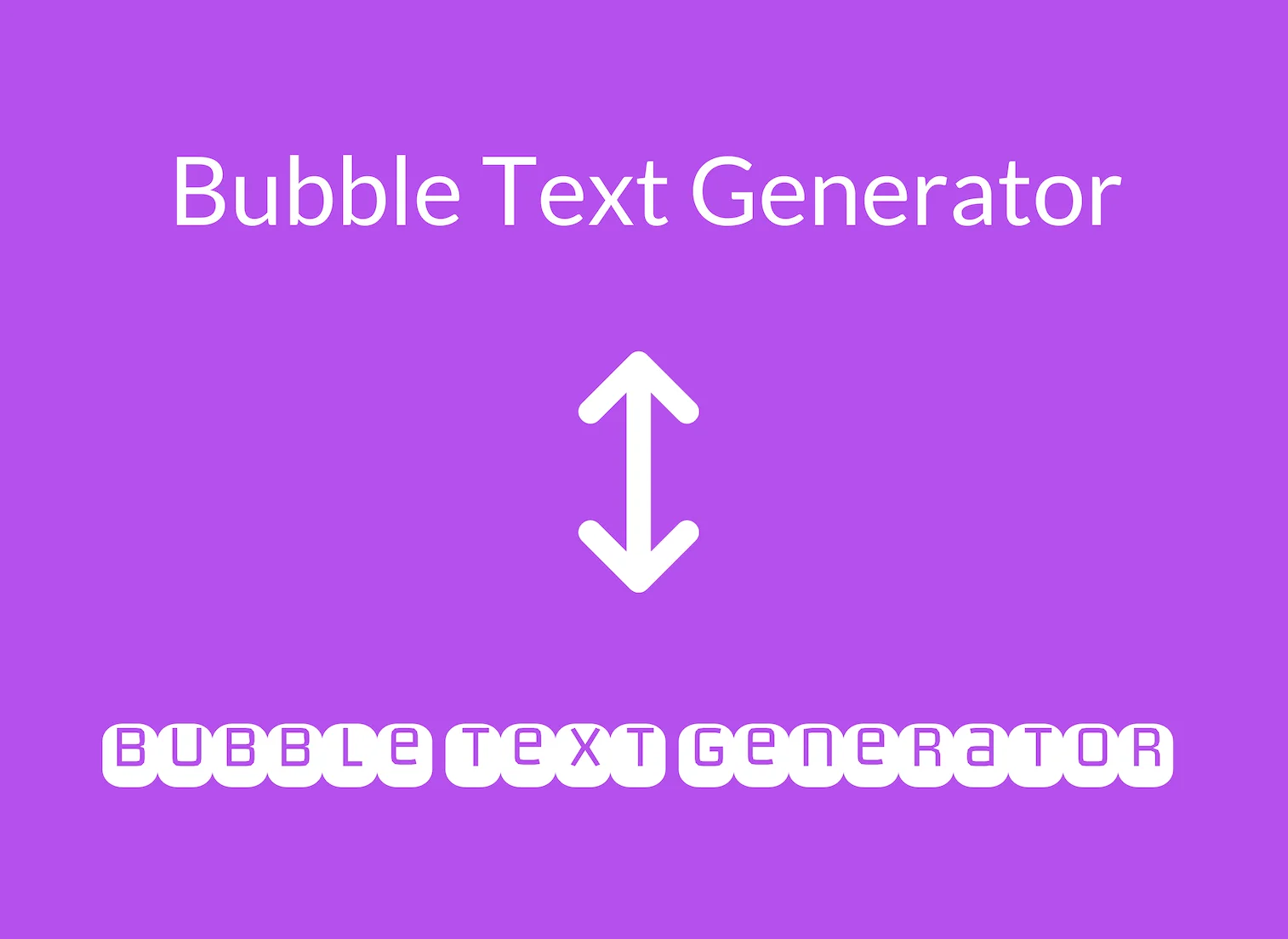 Bubble Text