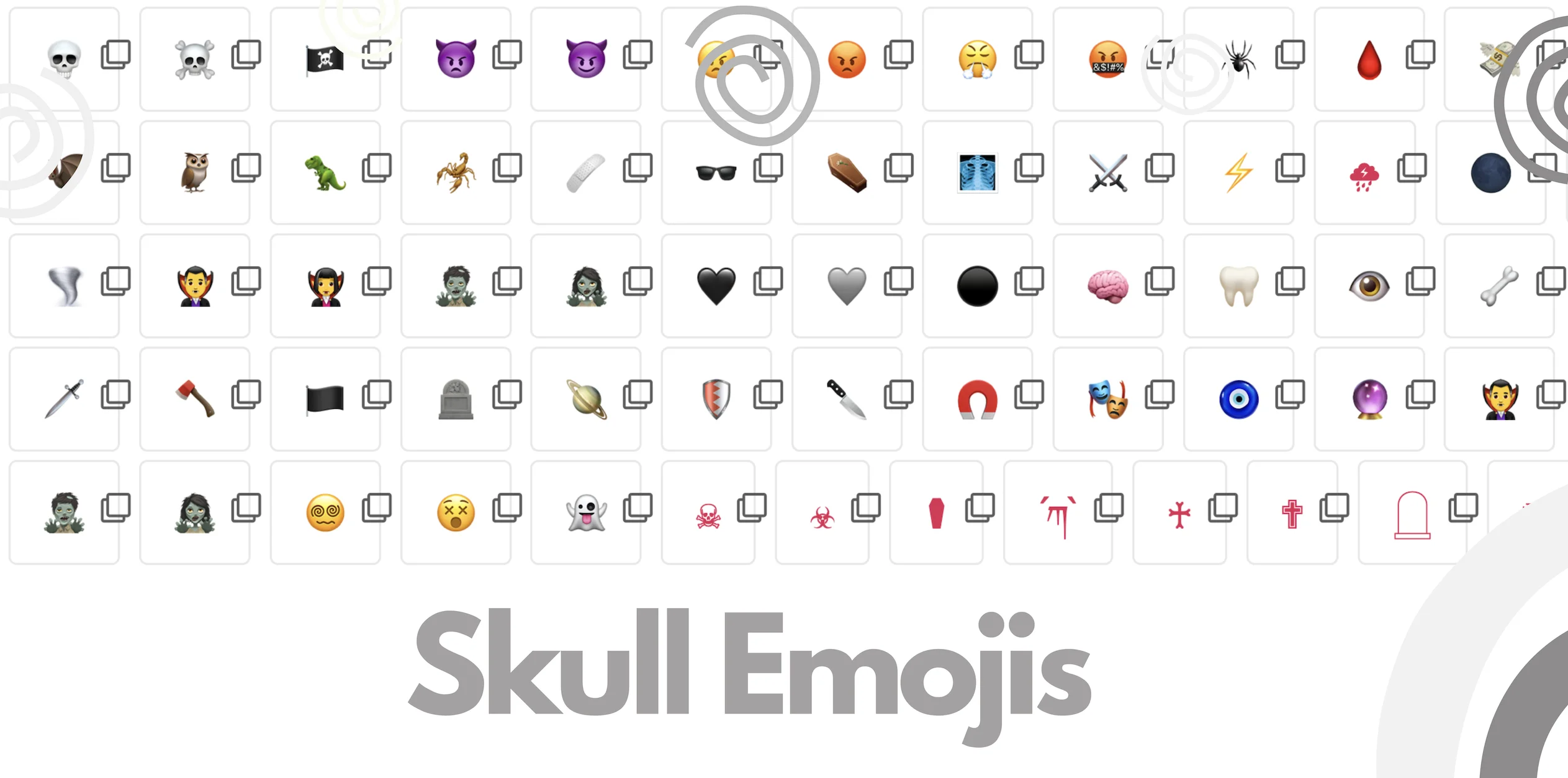 skull emojis