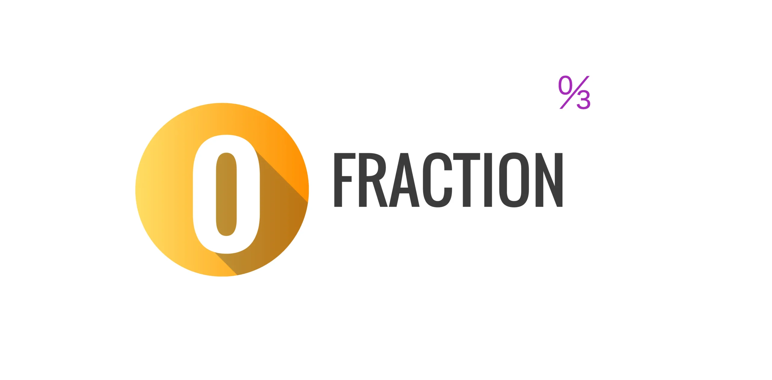 Fraction Numeral Zero-Thirds