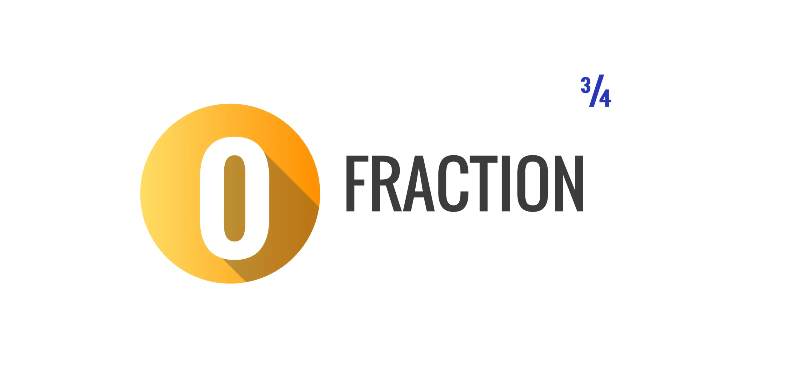 Fraction Three-Quarters