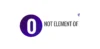 Not Element Of