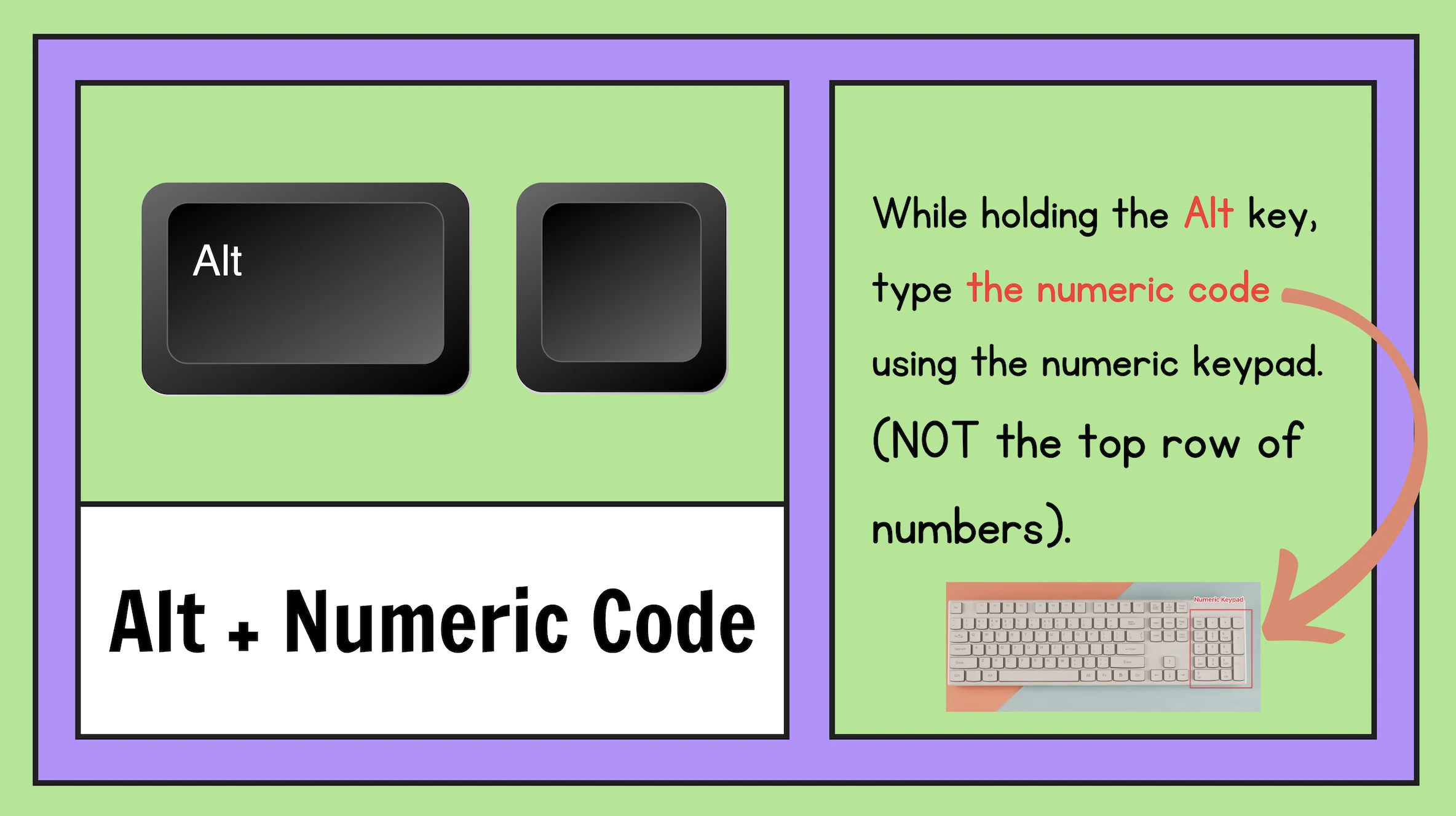 alt code for windows keyboard